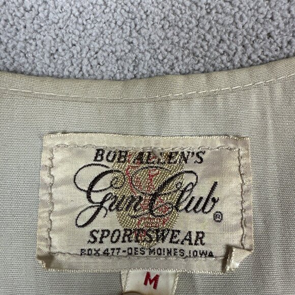 Vintage 60s Chain Stitched Shooting Vest Sz 40 Bob Allen Gun Club Skeet Patch - Picture 3 of 7